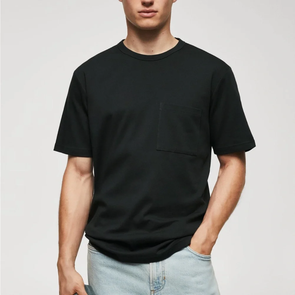 100% cotton t-shirt with pocket - Picture 3 of 6